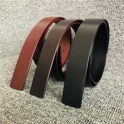 China Factory Wholesale 3.8cm Width Fashion Crocodile High Quality No Buckle Belt Famous Designer Men Top Genuine Leather Belt No Buckle for sale