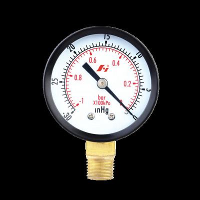 China Black Painted Stainless Steel Drone Tube Vacuum Gauge Carbon Steel Case 40mm for sale