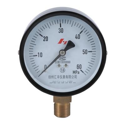 China Black steel pressure gauge for diesel tester 60MPa, black steel injector nozzle noise pressure case for sale