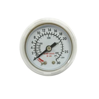 China High quality palstic white medical balloon inflation device use pressure gauge 0-30 400psi high frequency plastic case atmosphere for sale