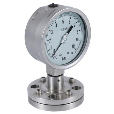 China 316SS High Quality HF PSQ Series 316LSS Sanitary Diaphragm Seal Pressure Gauge Gauge for sale