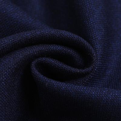 China Viscoelastic Polyester 320g Anti-Static Plain Dyed Wool-like TR Twill Elastic Fabric Suit Anorak Jacket Pants Wool for sale