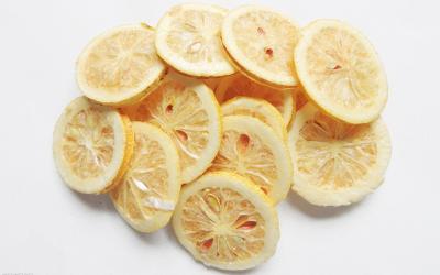 China Yellow Sweet / Sour Lyophilized Freeze Dried Sliced FD Lemon for sale