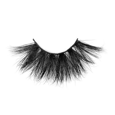 China Long Fluffy Made In China Private Label False Lashes 25mm Real Mink False Eyelashes for sale