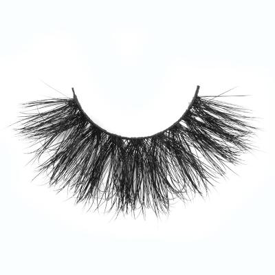 China Long 25mm Mink Lashes Best Quality 25mm Luxury Fluffy Thick Eyelashes for sale