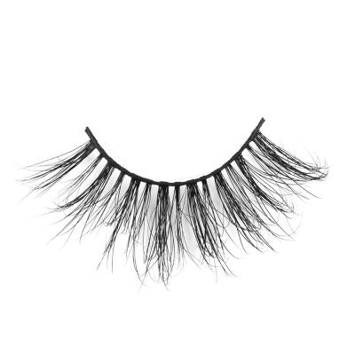 China Professional Customized 5d Long Mink Fluffy Lashes Custom Made Lint Curl Effect 25mm Fluffy Lashes for sale