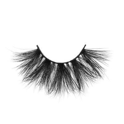 China 20-30times 2022 New Design Fluffy Mink Lashes No Messy And No Flat Made Real Mink Fur 25mm Mink Lashes for sale