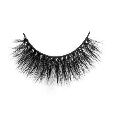 China Best Quality 15mm Natural Short Lashes Nice 3D Effect Natural Mink Hair Lashes Wholesale for sale