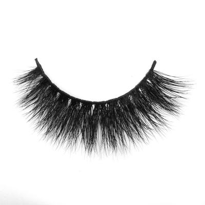 China Best Quality 15mm Full Strip Natural Mink Lashes 3d Looks Natural Mink Lashes for sale