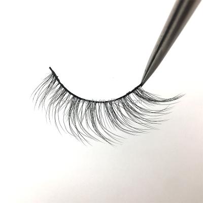 China L Effect New L Faux Mink Wind Lashes Cat Eye Lashes 3D Loop Wing False Eyelashes Loop Strip for sale