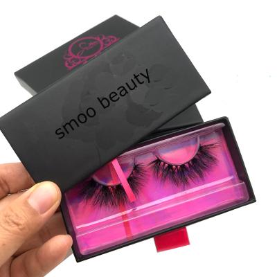 China Natural Private Label 3D Mink Lashes Packaging Box Custom Lashes Case for sale