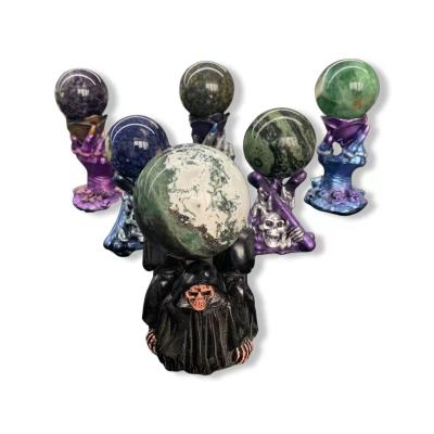 China Indoor Wholesale Natural Series Crystal Ball Devil Resin Decoration Low Home Decoration for sale