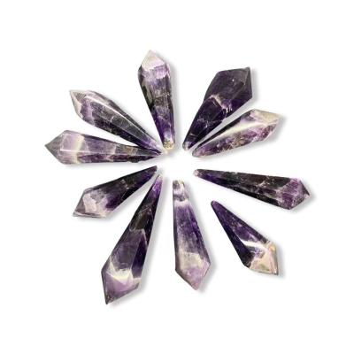 China Pure naturala methyst crystal point Crystal Spirit Enegry Healing for sale