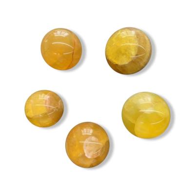 China China wholesale yellow fluorite reiki crystal ball for sale