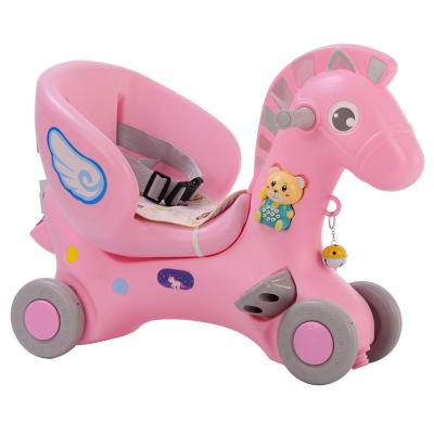 China Ride On Toy Children's Riding Toys With Early Education Function 3 In 1 Multi Function Plastic Indoor Jumping Horse Toy for sale