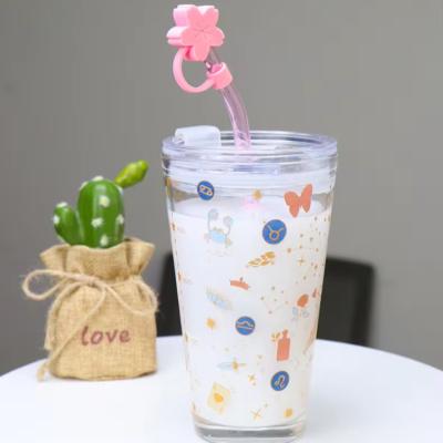 China Modern Custom glass tumbler drinking cups juice milk tea mug double glass cup for sale