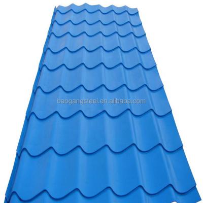 China Construction JIS SGLCC Color Coated Galvanized Corrugated Roof Sheet for sale