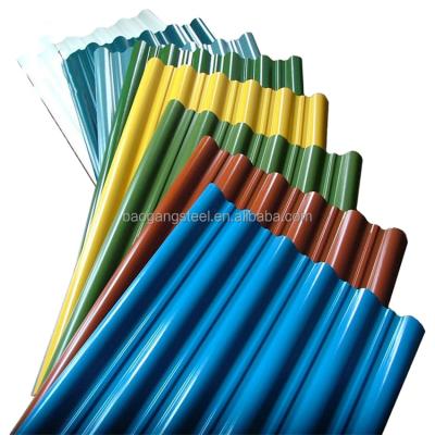 China Construction JIS CGLCC Color Coated Galvanized Corrugated Roof Sheet for sale