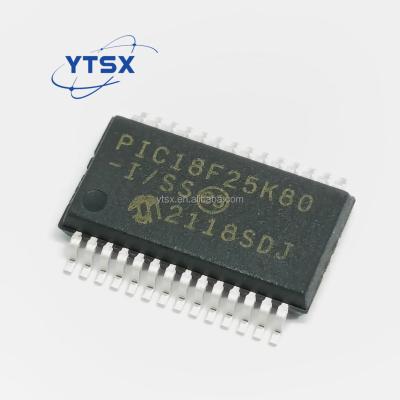 China new MCU 32KB FL 4KBRM 16MIPS 12bit CDA CTMU IC original 8-bit PIC18F25K80-I/SS PIC18F25K80T-I/SS microcontroller MCU chips PIC18F25K80-I/SS SSOP28 for sale