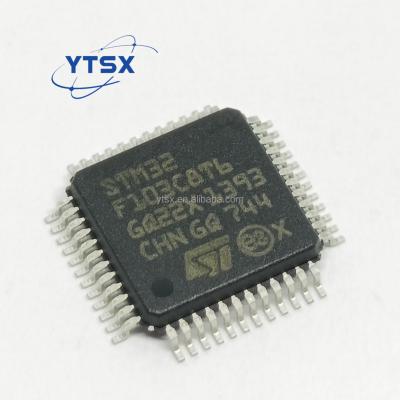 China New Original LQFP48 MCU 32BIT I2C STM32F103C8T6 Cortex M3 USB 7 TIMERS 2 CDA CAN in STM32F103C8T6 running STM32F103C8T6TR for sale