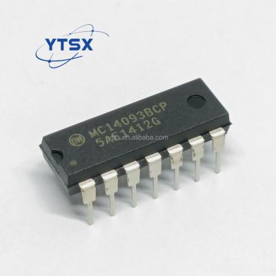 China New and Original Logic Gates MC14093BCP DIP14 IC Logic MC14093 MC14093BCP for sale