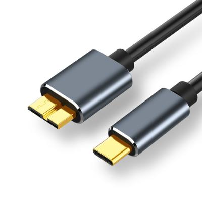 China Hot Selling Computer USB 3.1 Type C To Micro B Cable Male Gold Plated 0.5m 1m 1.5m 2m 5Gbps Data Transmission Hard Disk Cable for sale