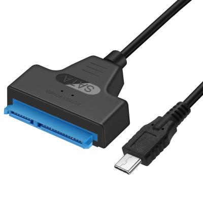 China Hot Selling Speaker USB 3.1 Type C To SATA 7+15 22 Pin Adapter Cable For 2.5/3.5 Inch HDD Hard Disk for sale