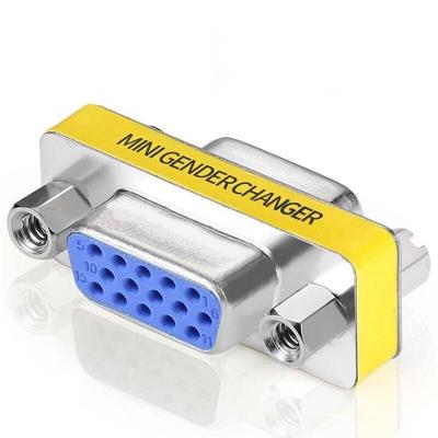 China Mini Computer VGA Connector 15 Pin Gender VGA Adapter Male To Male Male To Female Female Adapter To Female Adapter For Computer for sale