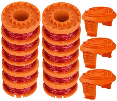 China 15-Pack Replacement Telescopic Handle Trimmer Spool Line For Worx WA0010 WG180 WG163 WG175 Trimmer Edger Weed Eater Power Line for sale