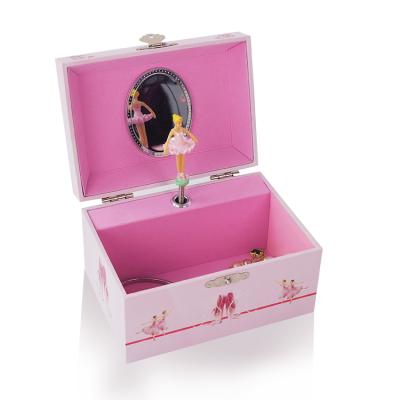 China Best Gift for Girls Ladies Jewelry Packaging Music Box Ballerina Music Box Best Quality Paper Packaging Factory Printing Wood Hand Crank Operated EVER SMART OEM,ODM for sale