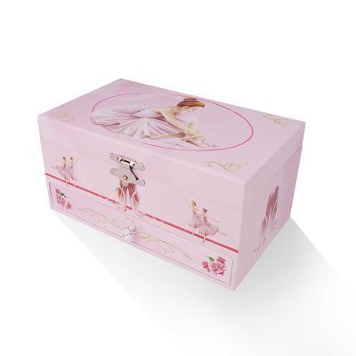 China Custom Handcrafted Logo Gift Box Jewelry Box Music Box Girls Ballerina Design for sale