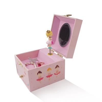 China Custom Pink Small Larynx Musical Box Birthday Larynx Gifts Packaging Birthday Surprise Gift for sale