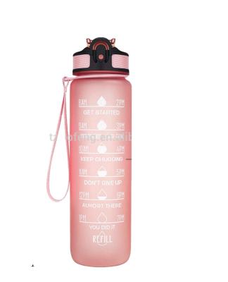 China Industrial BPA Free With Words Motivational Plastic Water Bottle 1L for sale