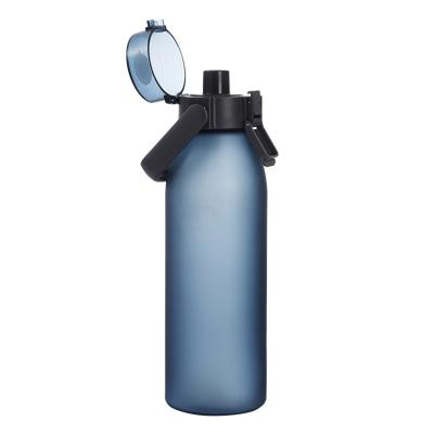 China 2021 1000ml Viable Leakproof Motivational Tritan Water Bottle With Filter And Handle for sale