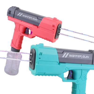 China Outdoor Water Gun Electric  Automatic Water Gun Super Soaker Toys Double Jet Hole B /O Water Gun Up To 26 Ft Long Range Toy for sale