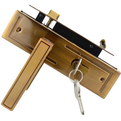 China Traditional Double Security Handle Home Security Contemporary Luxury Door Lock for sale