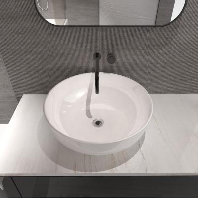 China New Design Good Quality Price Hotel Cheap Price Hand Repair Bathroom Single Hole Art Fully Concealed Washbasin for sale