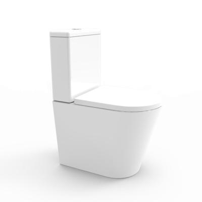 China Sanitary Ware High Level Two-Piece Toilet Gravity Toilet Double-Flow Stable Quality for sale