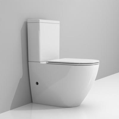 China Dual-Flow Ceramic Two-Piece Toilet Peep Toilet WC Certificated Bathroom Price Good Price for sale