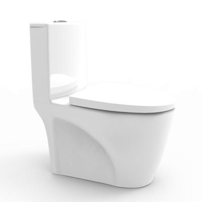 China Double-Flow High Quality Sanitary Ware Bathroom Siphon Water Closet Ceramic One Piece Toilet for sale