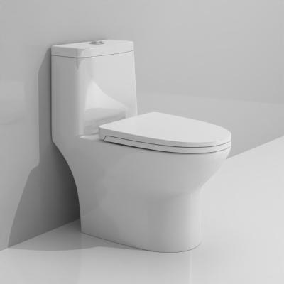 China Hot Selling Double-Flow WC Bathroom Ware One Piece Modern Sanitary Toilet Bowl Hot Sale Washdown Ceramic Toilet for sale