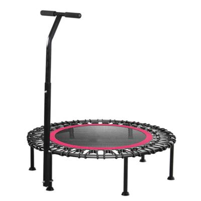 China Without Protective Net Folding Trampoline With Adjustable T-bar For Adults And Children Exercise Fitness Small Trampoline for sale