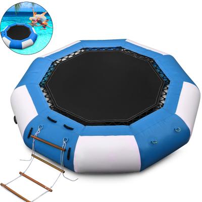 China With Pink Child Playhouse Playhouse Playgrounds Floating Water PVC Protective Net Huge Pool Inflatable Trampolines Jump Castle Mat With Slides for sale