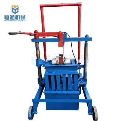 China Concrete block machine hand made brick making machine diesel block making machine home business price india en venta