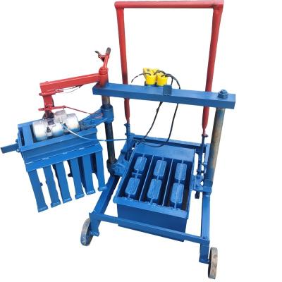 중국 Solid sand brick concrete slab manual mud interlock brick making machine small manufacturing machines 판매용