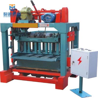 Китай Low cost semi automatic cement brick making machine hollow block machine for sale продается