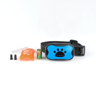 China Innovative Design Plastic Ponrio Stop Bark Control Collars No Bark Dog Collar Dog Anti Bark Collar Training Pet for sale