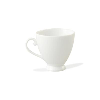 China Aurartic Amazon Viable Wholesale Hot Sales Fine White Tea Cup Fine White Porcelain Drinkware Ceramic Coffee Mug for sale