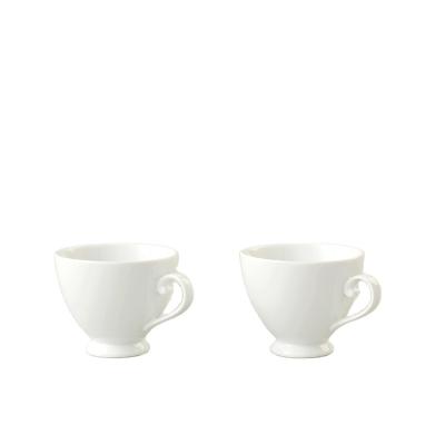 China Aurartic Amazon Viable Hot Sales Ceramic Fine Bone China Coffee Cup Stacking White Coffee Cups and Saucers for sale