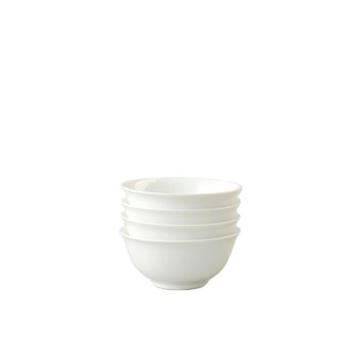 China Auratic Sustainable Factory Wholesale Customized Fine Ceramic Dinnerware Porcelain Bowls Ceramic White Salad Bowl for sale